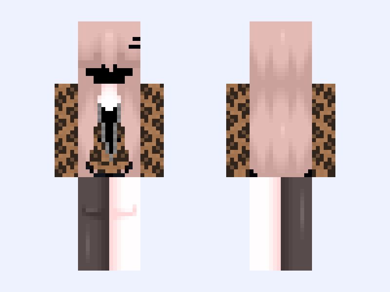 <3 Minecraft skin, slim model, front and back view