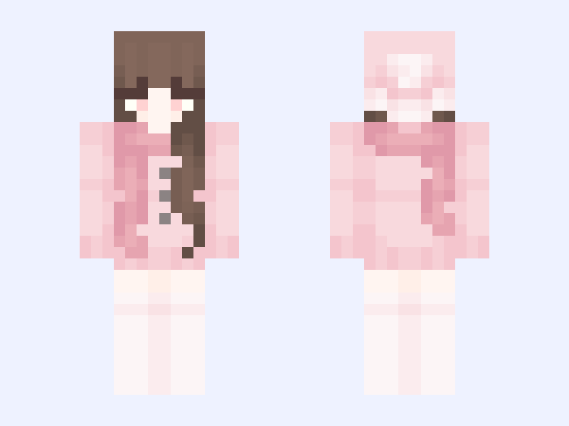 .𖥔 ݁ ˖⋆ ˚❆ ۶ৎ 64x64 Minecraft skin, slim model, front and back view
