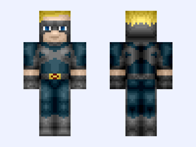 Angel Minecraft skin, classic model, front and back view