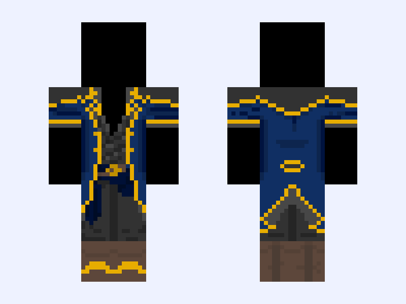 Base Mix-up! - "Hail to the Victors!" (MT Version) - Aaron Saber and Michigan Wolverines Minecraft skin, classic model, front and back view