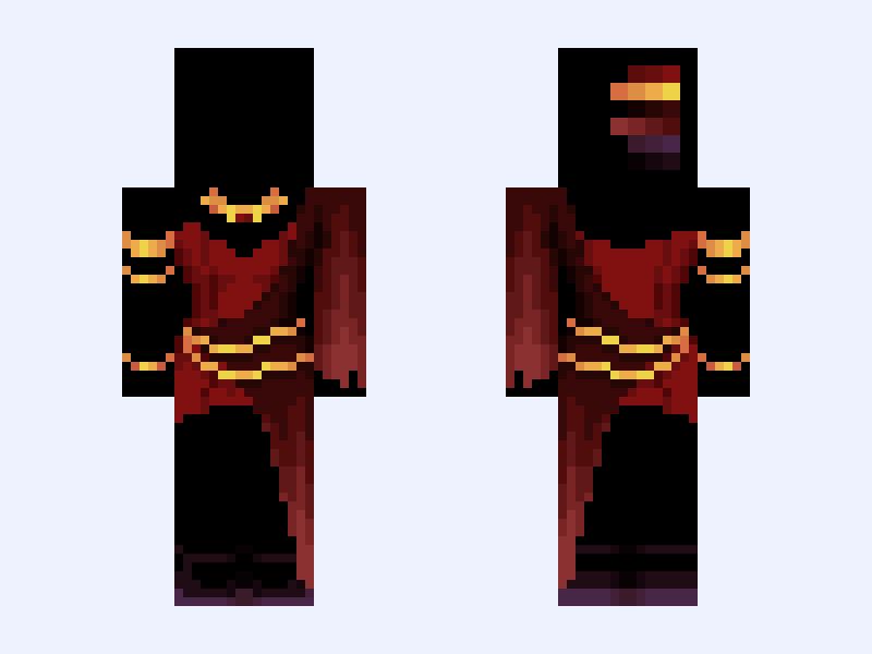 Base remake-> “=Succubus=“ Minecraft skin, slim model, front and back view