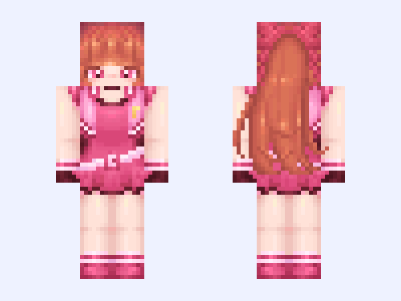 🌺 blossom ⋆ Minecraft skin, slim model, front and back view