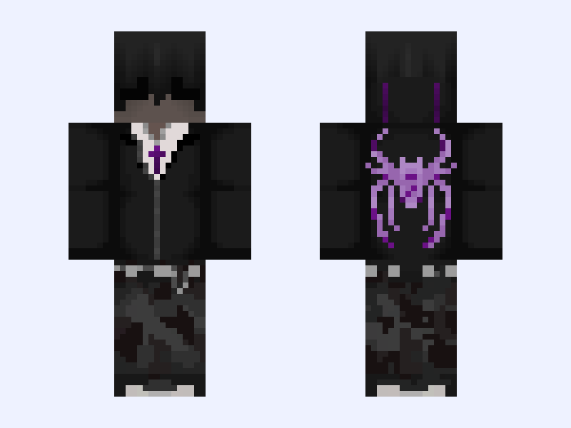 bored :P Minecraft skin, classic model, front and back view