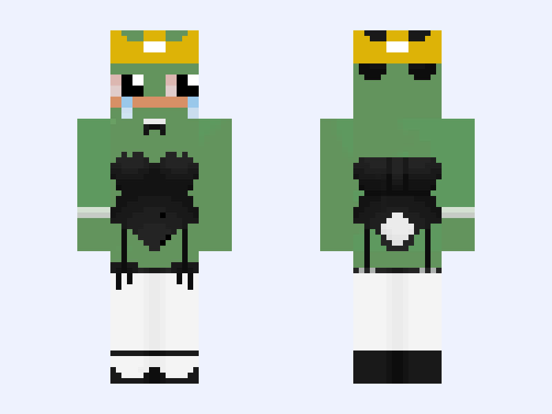 Bunny suit FroggydudeMC!! 🐰🐸 Minecraft skin, slim model, front and back view