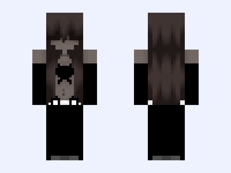 🚬ℭ𝔥𝔦𝔩𝔩 𝔖𝔱𝔯𝔢𝔢𝔱🚬 Minecraft skin, slim model, front and back view
