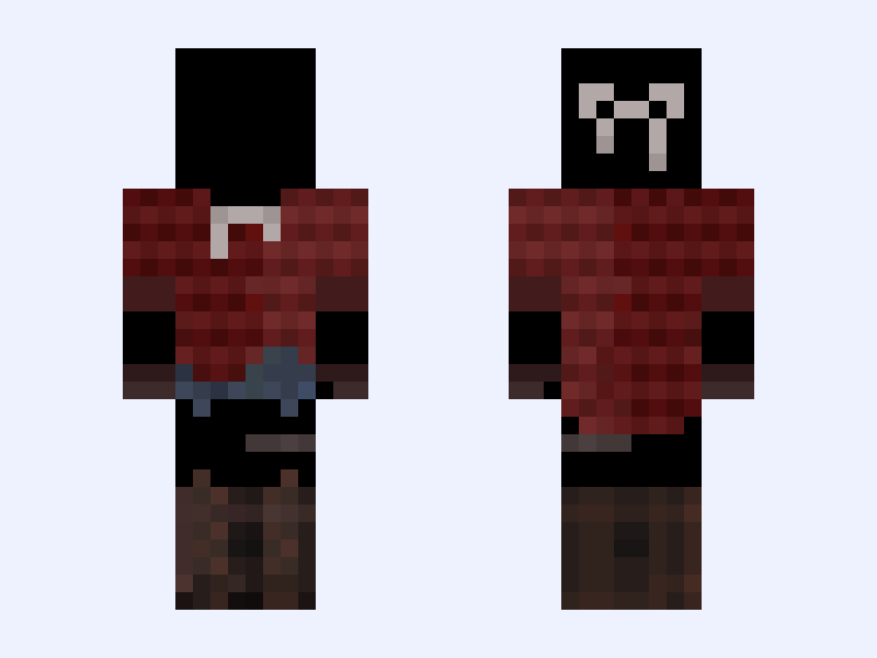 Cowgirl, /Red Lumberjack shirt, Blueshorts, Brown Boots, white bows, Farmer, Cottage, Bases, Minecraft skin, slim model, front and back view