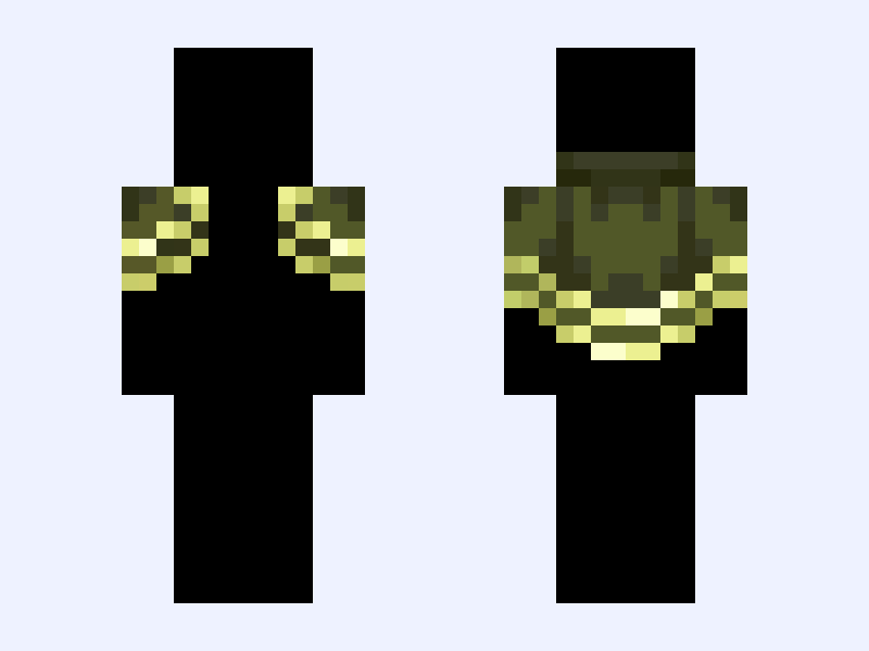 cute Minecraft skin, slim model, front and back view