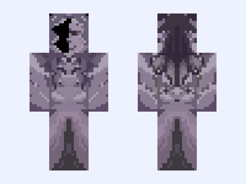 False Gabriel TMC Minecraft skin, classic model, front and back view
