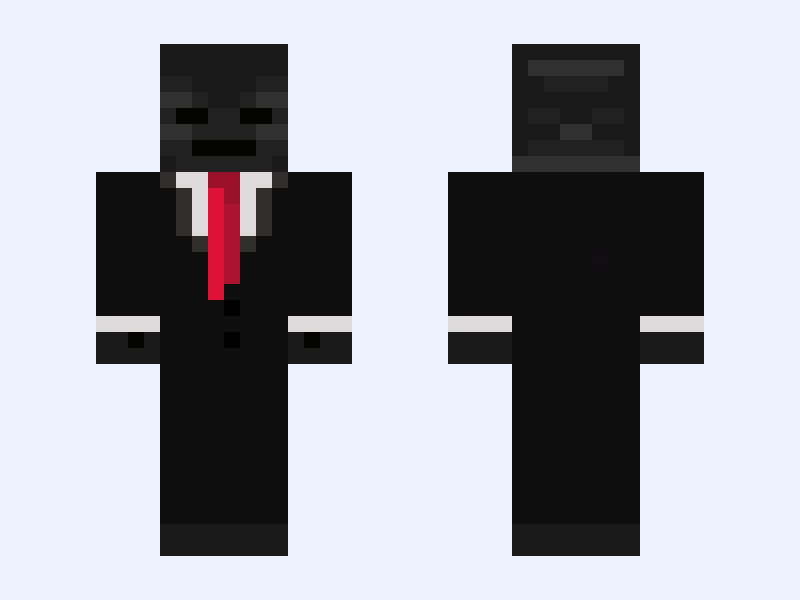 Grox Minecraft skin, classic model, front and back view