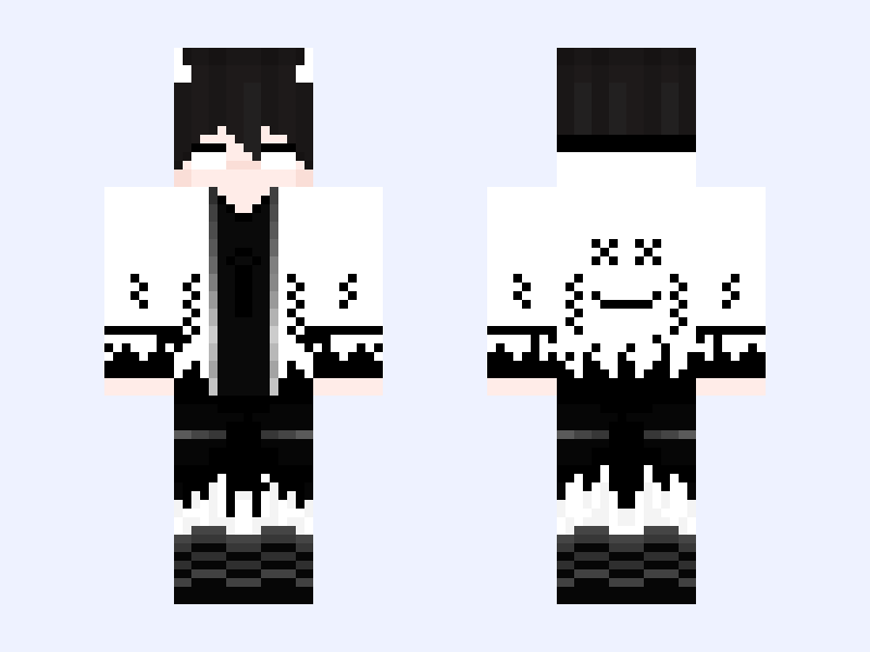 heeko Minecraft skin, classic model, front and back view