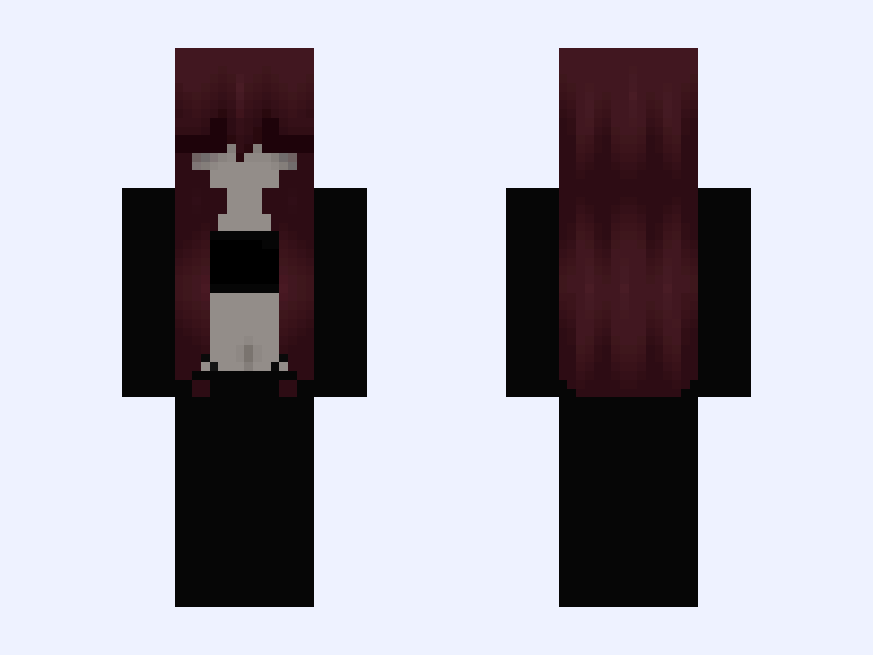 idk I was bored Minecraft skin, slim model, front and back view
