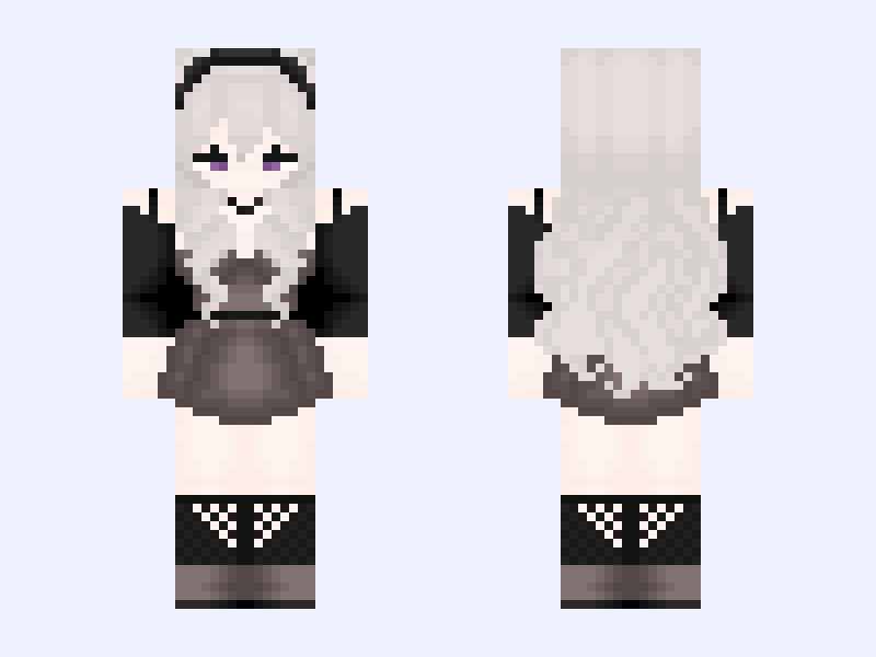 ✨IDK✨ Minecraft skin, slim model, front and back view