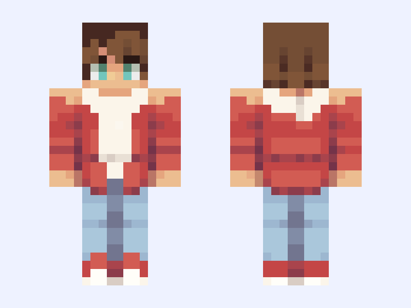 Joey Minecraft skin, classic model, front and back view