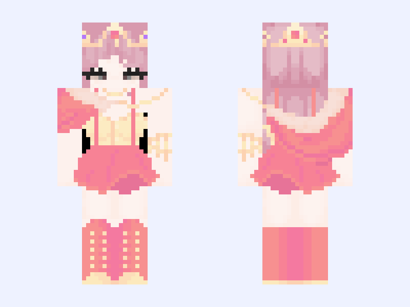 ⋆｡°✩ 𝒥𝓊𝓁𝒾𝑒𝓉 𝓉𝒽𝑒 𝒰𝓃𝓀𝓃𝑜𝓌𝓃 (𝒫𝒶𝓇𝓉 𝒯𝓌𝑜) ✩°｡⋆ Minecraft skin, slim model, front and back view