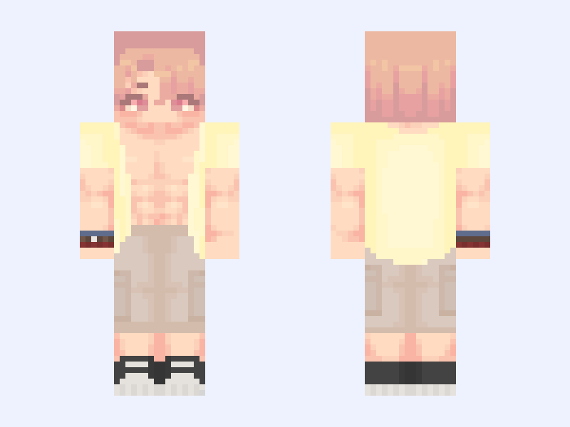 𝐤 ☼ Minecraft skin, slim model, front and back view
