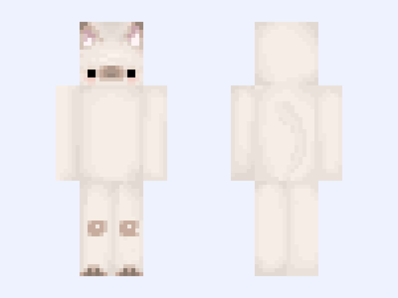 🌙💛年 Kitty年💛🌙 Minecraft skin, slim model, front and back view