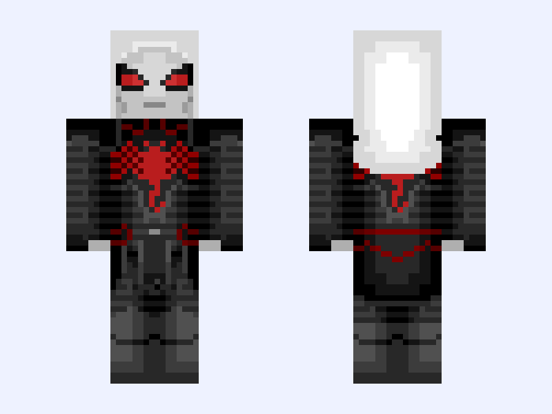Knull | Venom (Vol. 4) #3, 2018 Minecraft skin, classic model, front and back view