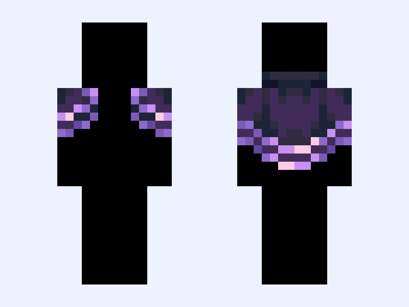 Mana Magic Minecraft skin, slim model, front and back view