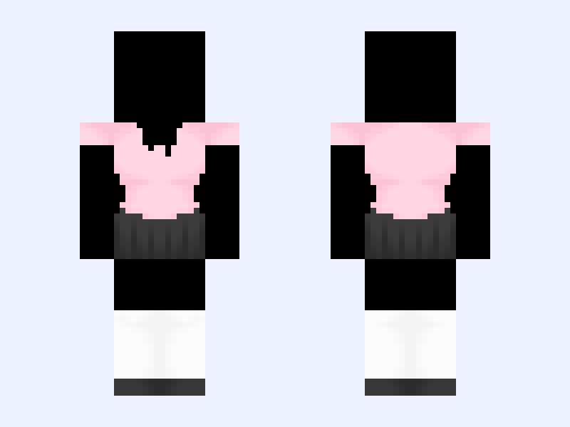 ᰔ #BC1F Minecraft skin, slim model, front and back view