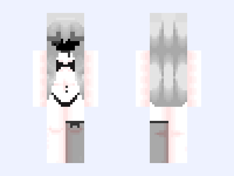 ⁽⁠⁽⁠ଘ♡ଓ⁠⁾⁠⁾ Minecraft skin, slim model, front and back view