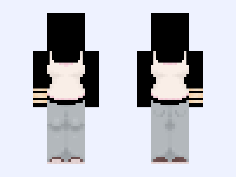 𓆩. ♥︎ .𓆪 Minecraft skin, slim model, front and back view