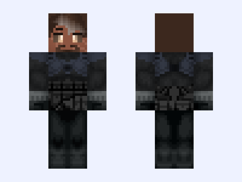 Mishka Gold {~》Descendants: Chapter 1: A New Dawn《~} Minecraft skin, classic model, front and back view