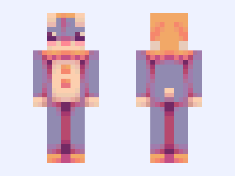 [Nuevo Mundo] | Prologue | Epilogue Minecraft skin, slim model, front and back view