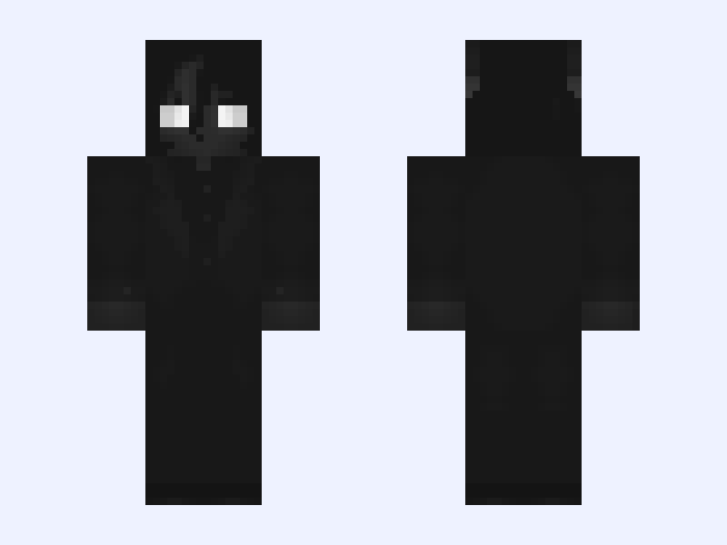 Null [~{Ascendants: Chapter 2}~] Minecraft skin, classic model, front and back view