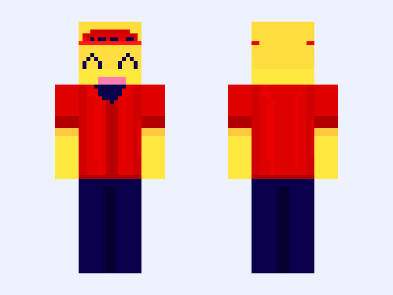 oh my gawd, it’s Elliot !! Minecraft skin, slim model, front and back view