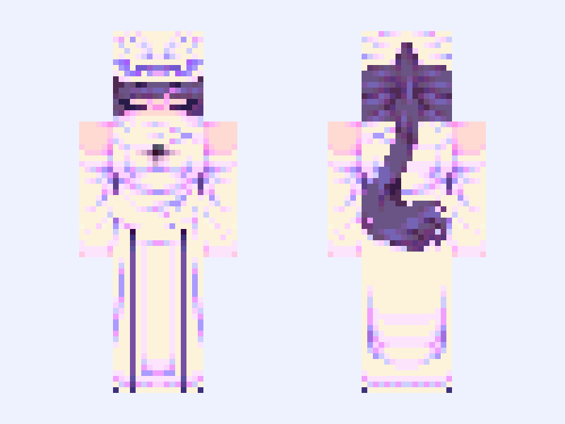 [Onyx] | Yin Yang | Dragon Dancer | Epilogue #EECon5 Minecraft skin, slim model, front and back view