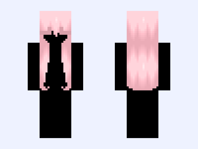 𓆩. Pɪɴᴋ .𓆪 #A68A Minecraft skin, slim model, front and back view