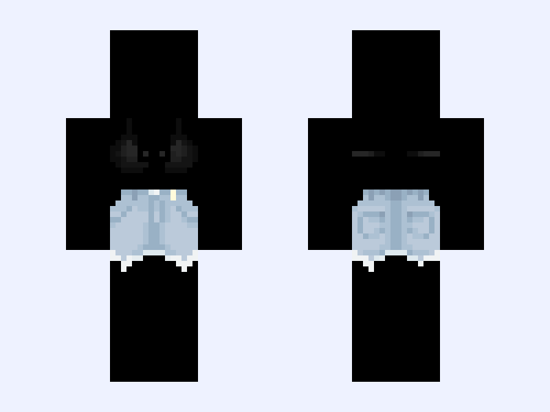 𝕡𝕖𝕒𝕔𝕙𝕪 // beach vibes bikini bathing suit cute girl peachy clothes base Minecraft skin, classic model, front and back view
