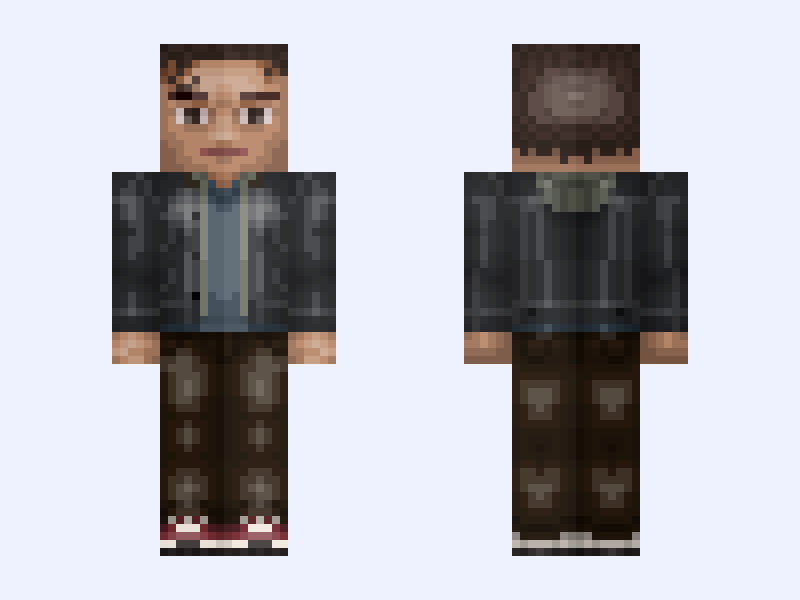 Peter Parker: Spider-Man: Brand New Day (Marvel Studios: 2026) Minecraft skin, slim model, front and back view