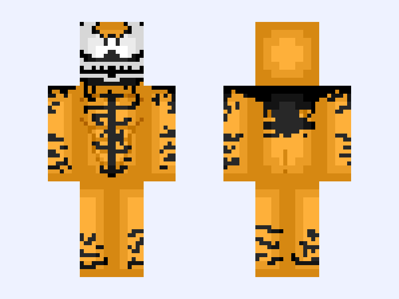 Phage (Carl Mach) | Venom: Separation Anxiety #3, 1994 Minecraft skin, classic model, front and back view