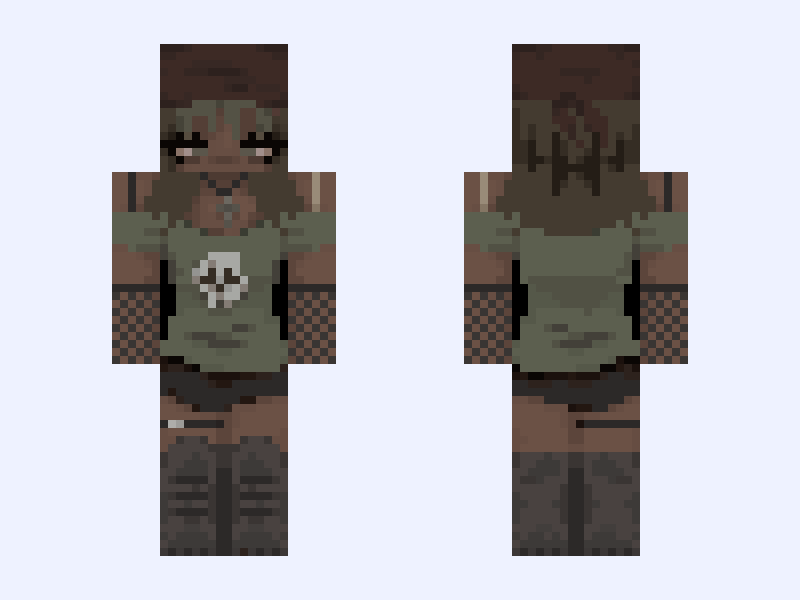 poc edit :: rUmine? Minecraft skin, slim model, front and back view