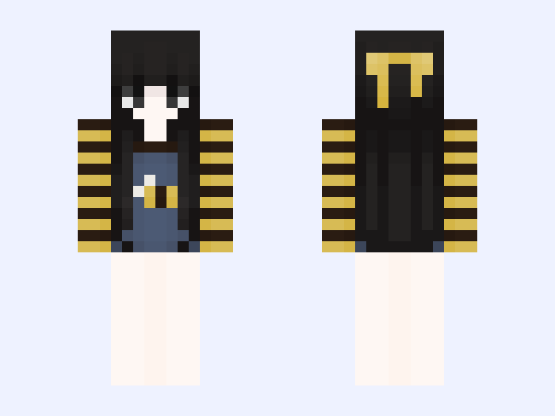 question ❓ Minecraft skin, slim model, front and back view