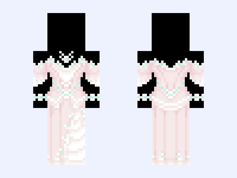 (Recolored V2) Base remake-> “=Sunniva=“ Minecraft skin, slim model, front and back view