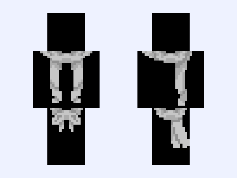 Scarfs Base Minecraft skin, slim model, front and back view