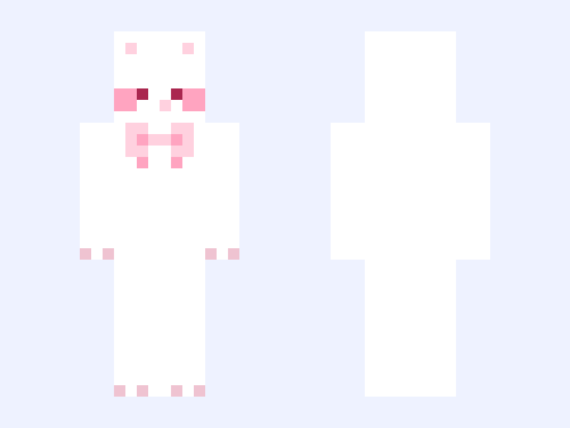 Shou_si Minecraft skin, slim model, front and back view