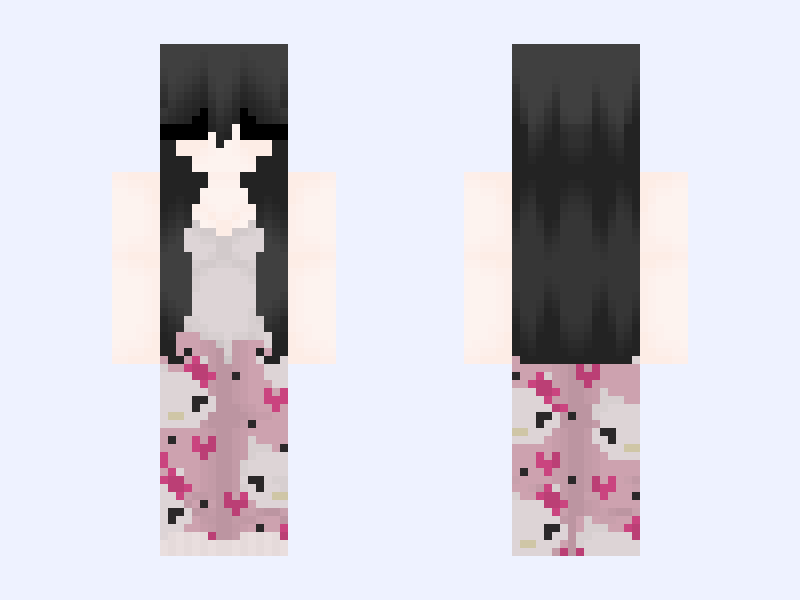 Skin 7 Minecraft skin, slim model, front and back view