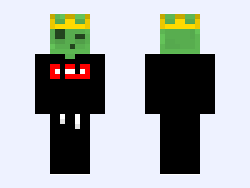 Slimeyy Minecraft skin, slim model, front and back view