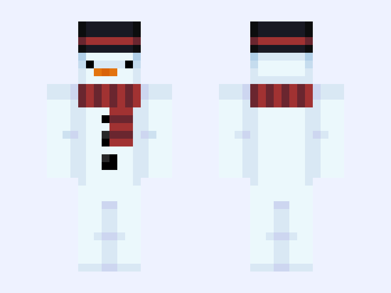 SnowLicker_ Minecraft skin, classic model, front and back view