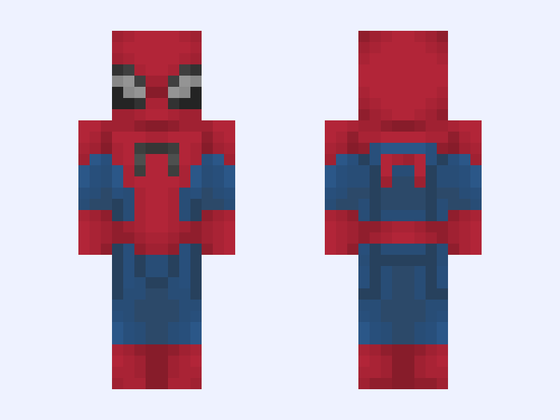 Spider-Man | Brand New Day Minecraft skin, slim model, front and back view
