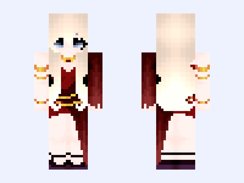ᰔ 𝑆𝑢𝑐𝑐𝑢𝑏𝑢𝑠 ᰔ Minecraft skin, slim model, front and back view