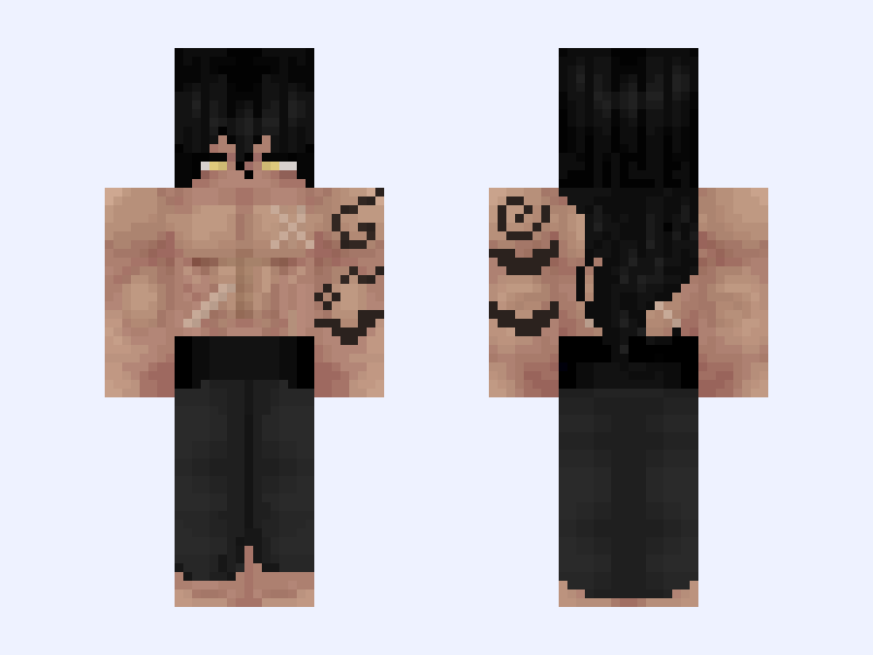 tédio aaaa Minecraft skin, classic model, front and back view