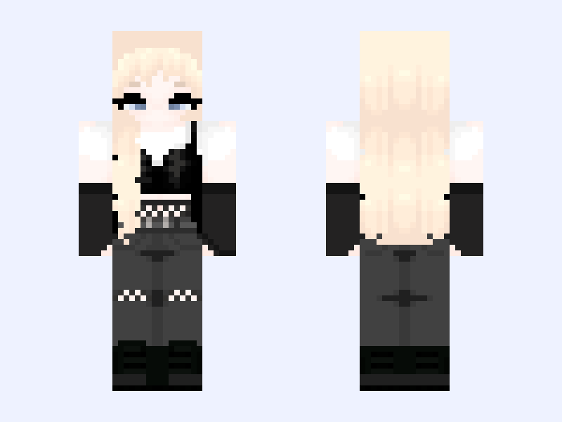 ᰔ 𝓣𝓮𝓵𝓮𝓹𝓱𝓸𝓷𝓮 ᰔ Minecraft skin, slim model, front and back view