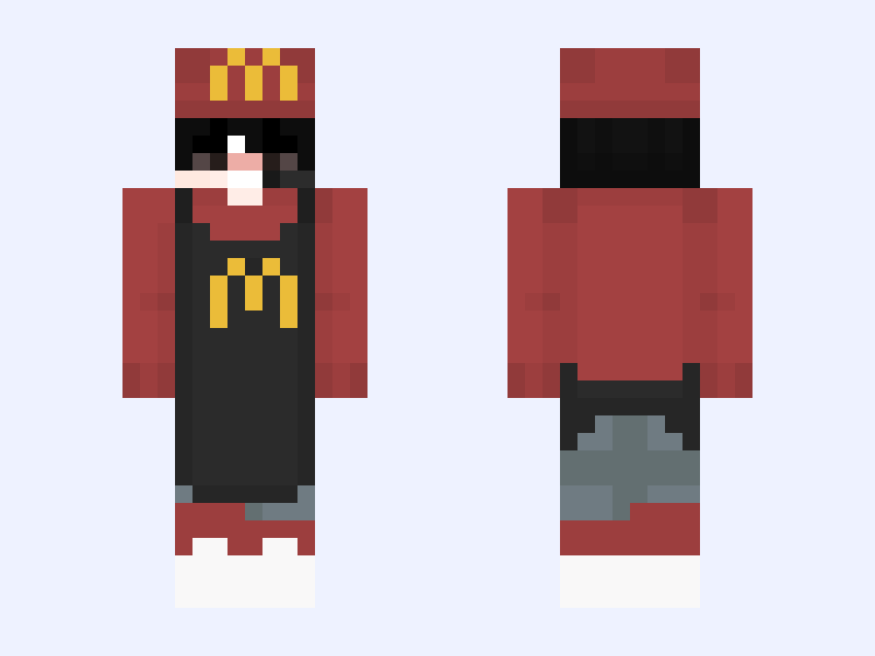 the most beutiful skin Minecraft skin, slim model, front and back view