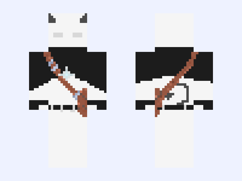 TR 009 Minecraft skin, classic model, front and back view