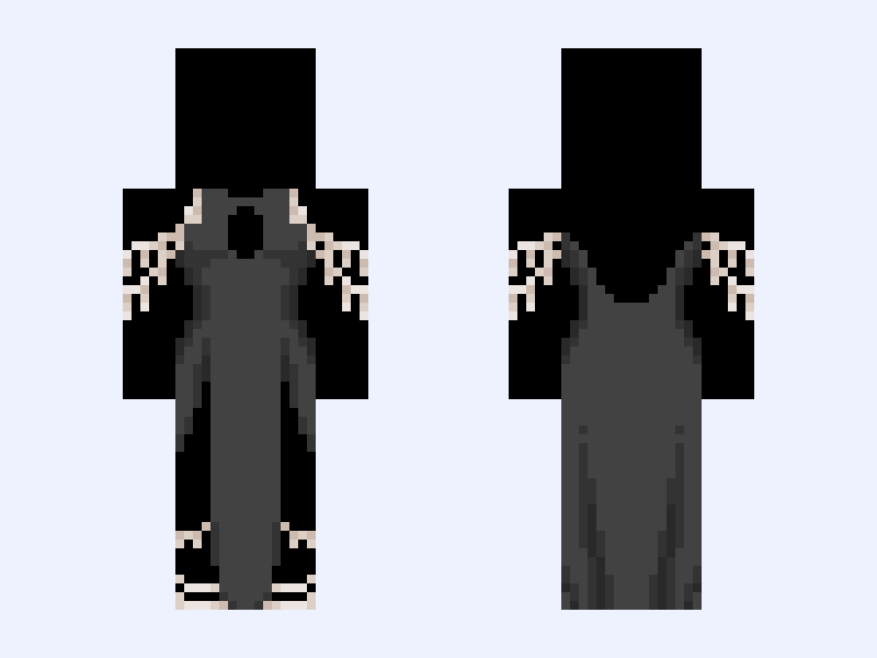 V1 Noble 3 🏜️Mesa / Badlands🏜️dark brown gold gown Minecraft skin, slim model, front and back view