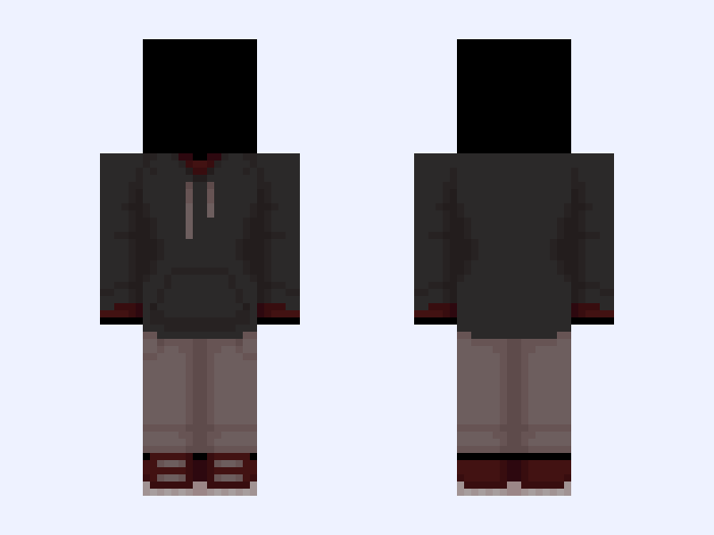 V2 (Base) 💔Heartbreak💔 Minecraft skin, slim model, front and back view